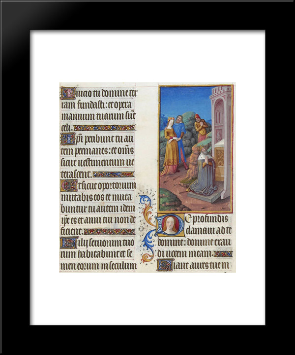 De Profundis 20x24 Black Modern Wood Framed Art Print Poster by Limbourg Brothers