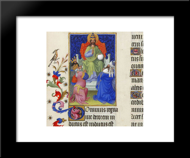 God Reigns Over All The Earth 20x24 Black Modern Wood Framed Art Print Poster by Limbourg Brothers