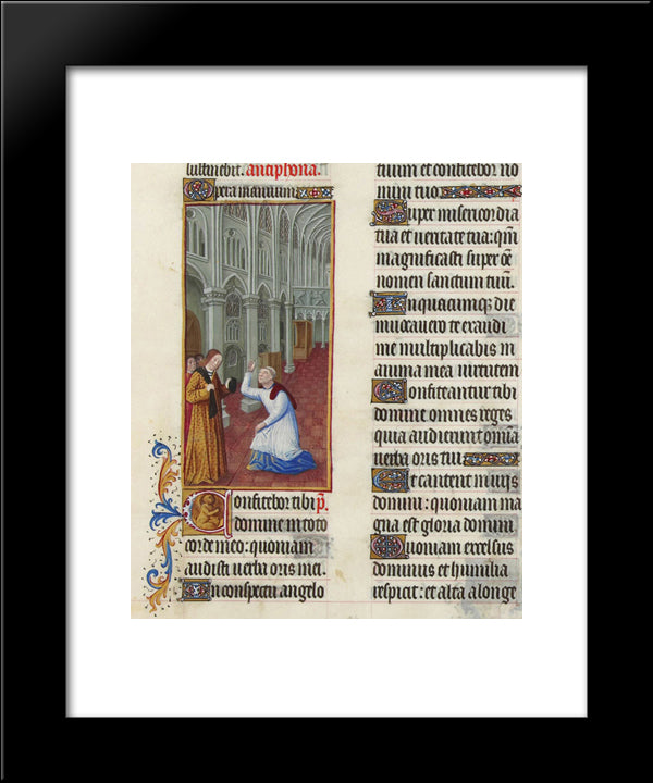 Psalm Cxxxvii 20x24 Black Modern Wood Framed Art Print Poster by Limbourg Brothers