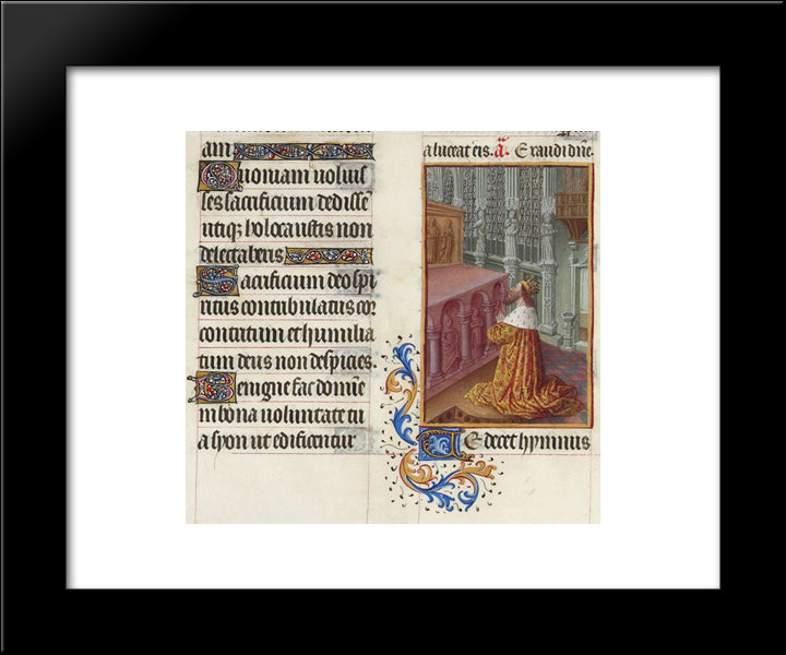 Psalm Lxiv 20x24 Black Modern Wood Framed Art Print Poster by Limbourg Brothers