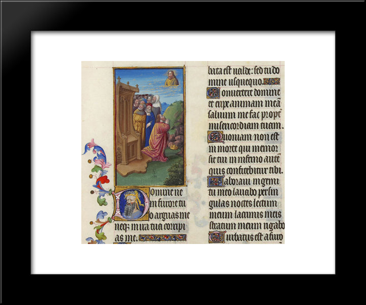 Psalm Vi 20x24 Black Modern Wood Framed Art Print Poster by Limbourg Brothers