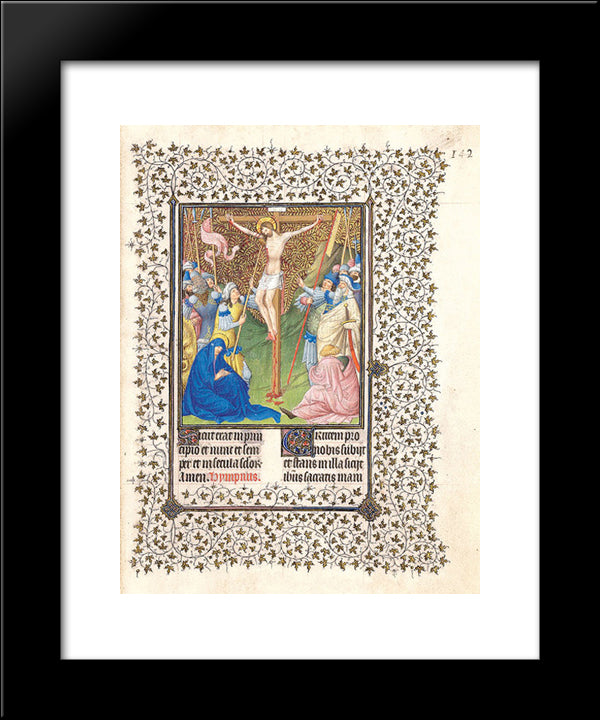 The Cloisters 20x24 Black Modern Wood Framed Art Print Poster by Limbourg Brothers