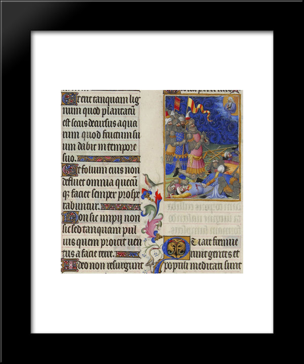 The Messiah Dominions 20x24 Black Modern Wood Framed Art Print Poster by Limbourg Brothers