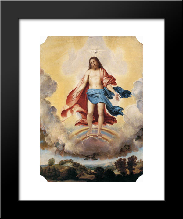 The Trinity 20x24 Black Modern Wood Framed Art Print Poster by Lotto, Lorenzo