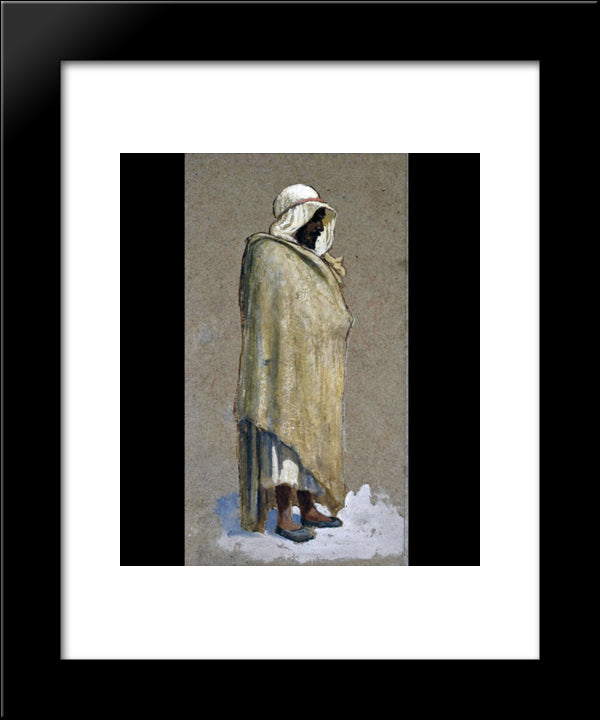Arab Facing Right 20x24 Black Modern Wood Framed Art Print Poster by Tiffany, Louis Comfort