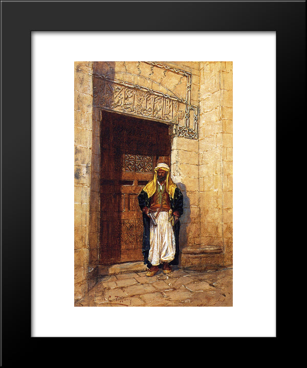 Arabian Subject 20x24 Black Modern Wood Framed Art Print Poster by Tiffany, Louis Comfort