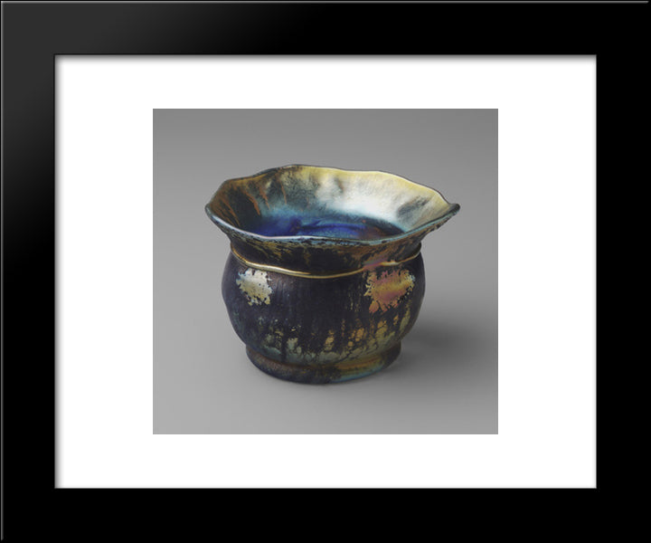 Bowl 20x24 Black Modern Wood Framed Art Print Poster by Tiffany, Louis Comfort