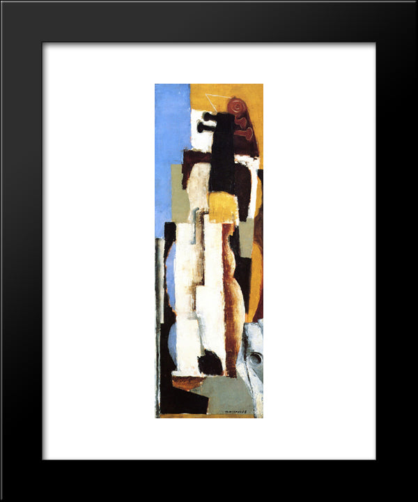 A Cello 20x24 Black Modern Wood Framed Art Print Poster by Marcoussis, Louis