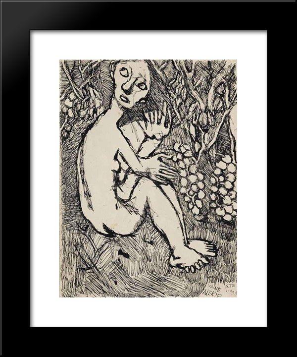 Vaine Alerte, Ete 20x24 Black Modern Wood Framed Art Print Poster by Soutter, Louis