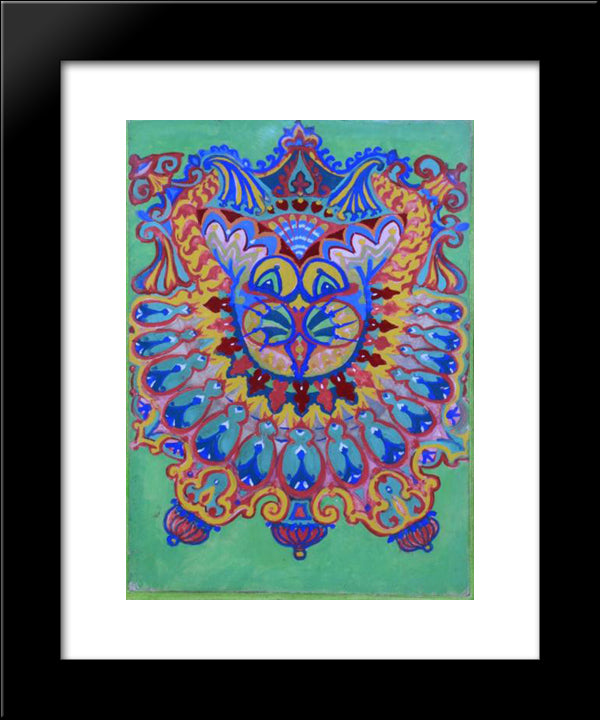 Sicilian 20x24 Black Modern Wood Framed Art Print Poster by Wain, Louis