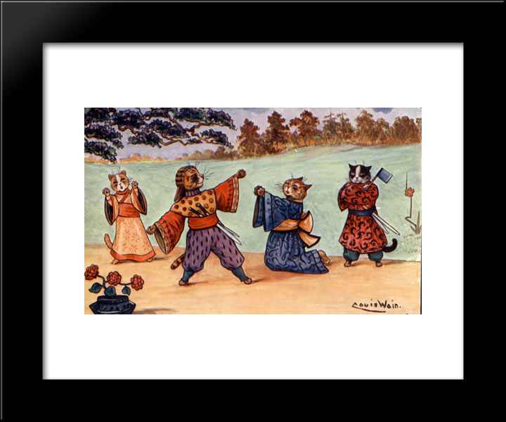 Turandot 20x24 Black Modern Wood Framed Art Print Poster by Wain, Louis