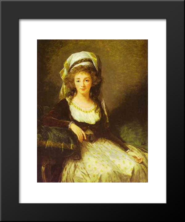 Portrait Of A Lady 20x24 Black Modern Wood Framed Art Print Poster by Vigee Le Brun, Louise Elisabeth
