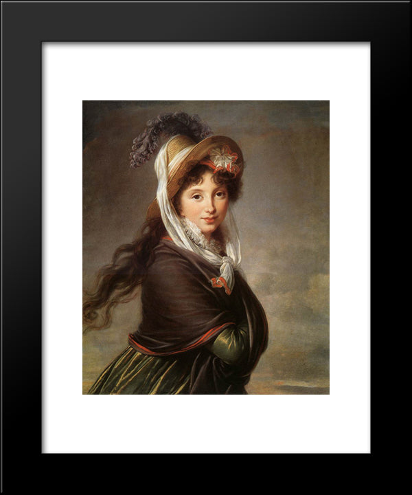 Portrait Of A Young Woman 20x24 Black Modern Wood Framed Art Print Poster by Vigee Le Brun, Louise Elisabeth