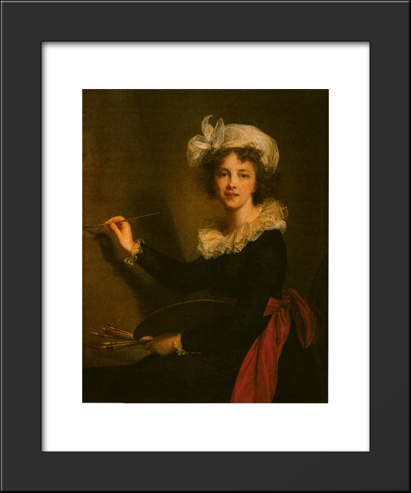 Self-Portrait 20x24 Black Modern Wood Framed Art Print Poster by Vigee Le Brun, Louise Elisabeth
