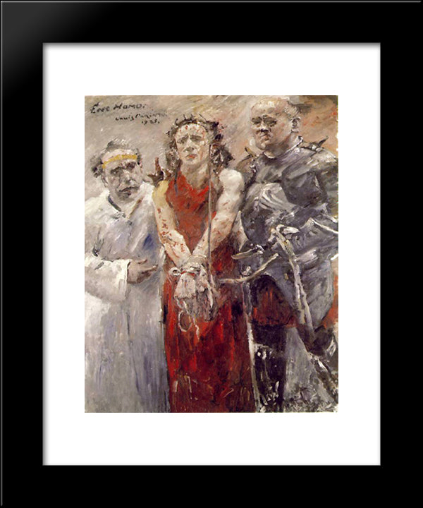 Ecce Homo 20x24 Black Modern Wood Framed Art Print Poster by Corinth, Lovis
