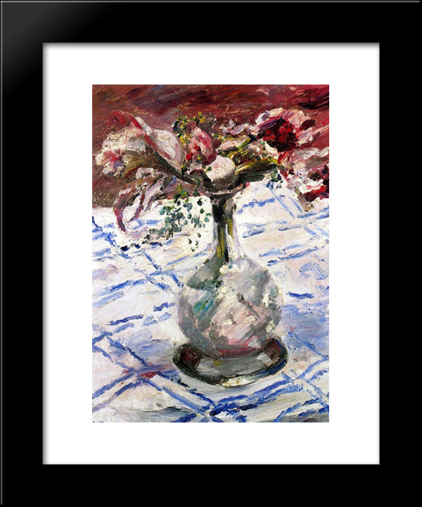 Orchids 20x24 Black Modern Wood Framed Art Print Poster by Corinth, Lovis