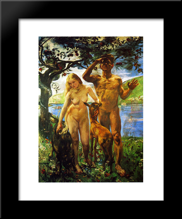 Paradise 20x24 Black Modern Wood Framed Art Print Poster by Corinth, Lovis