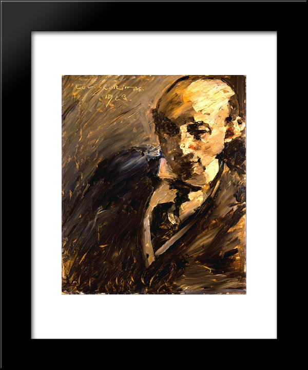 Portrait Of Alfred Kuhn 20x24 Black Modern Wood Framed Art Print Poster by Corinth, Lovis