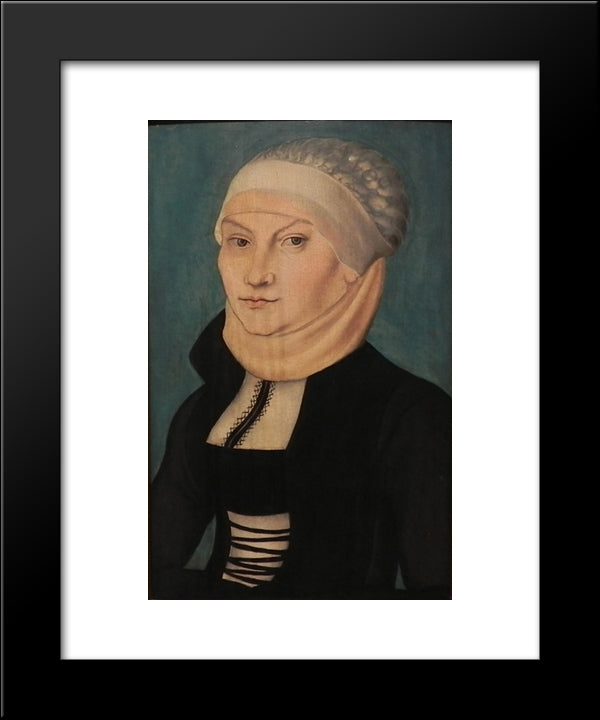 Katharina Von Bora 20x24 Black Modern Wood Framed Art Print Poster by Cranach the Elder, Lucas