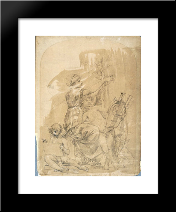 Arts For The Hotel Gouin 20x24 Black Modern Wood Framed Art Print Poster by Merson, Luc Olivier