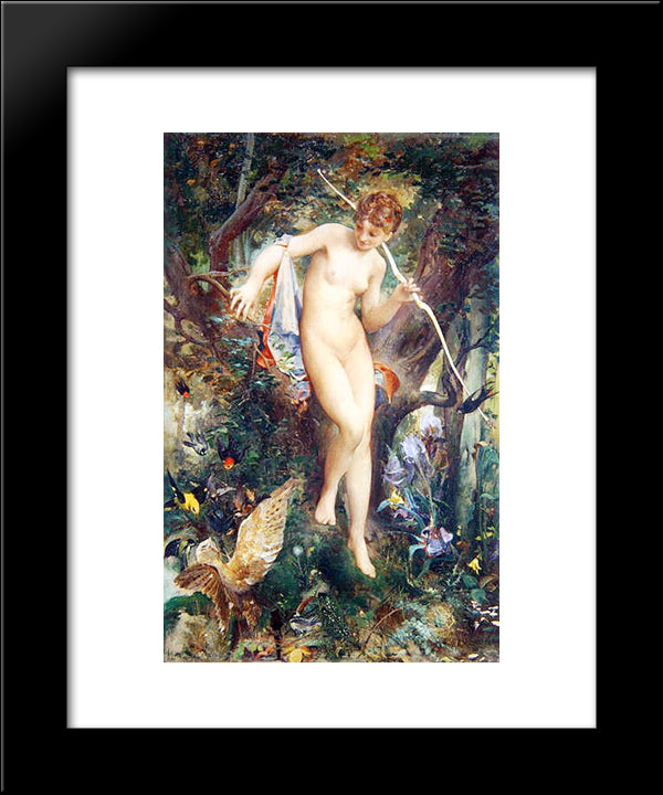 Diane 20x24 Black Modern Wood Framed Art Print Poster by Merson, Luc Olivier