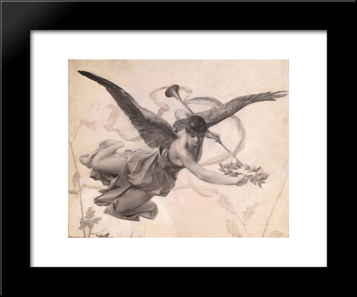 Fame 20x24 Black Modern Wood Framed Art Print Poster by Merson, Luc Olivier