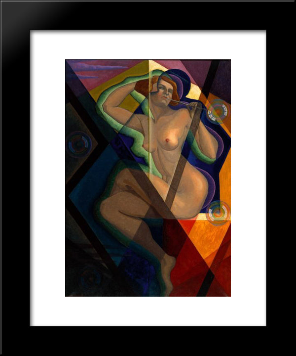 Soapdish 20x24 Black Modern Wood Framed Art Print Poster by Russolo, Luigi