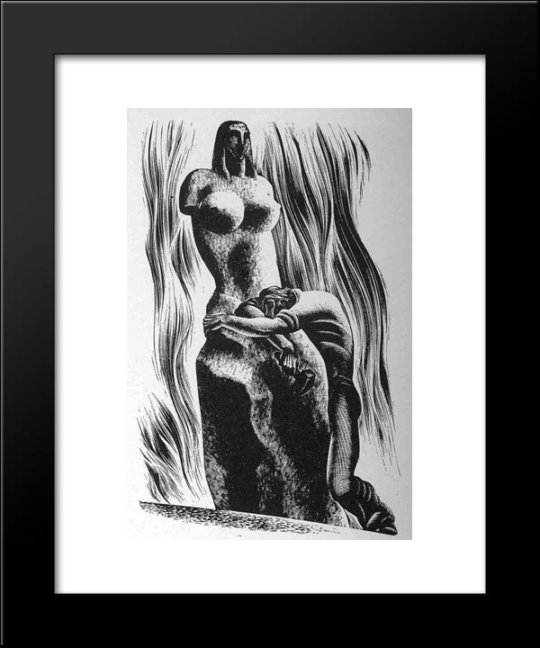 Prelude To A Million Years 20x24 Black Modern Wood Framed Art Print Poster by Ward, Lynd