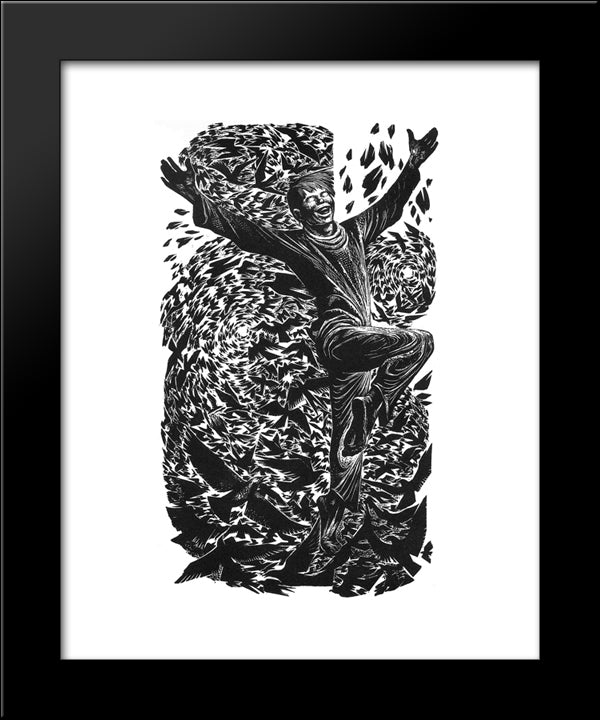 Ritual 20x24 Black Modern Wood Framed Art Print Poster by Ward, Lynd