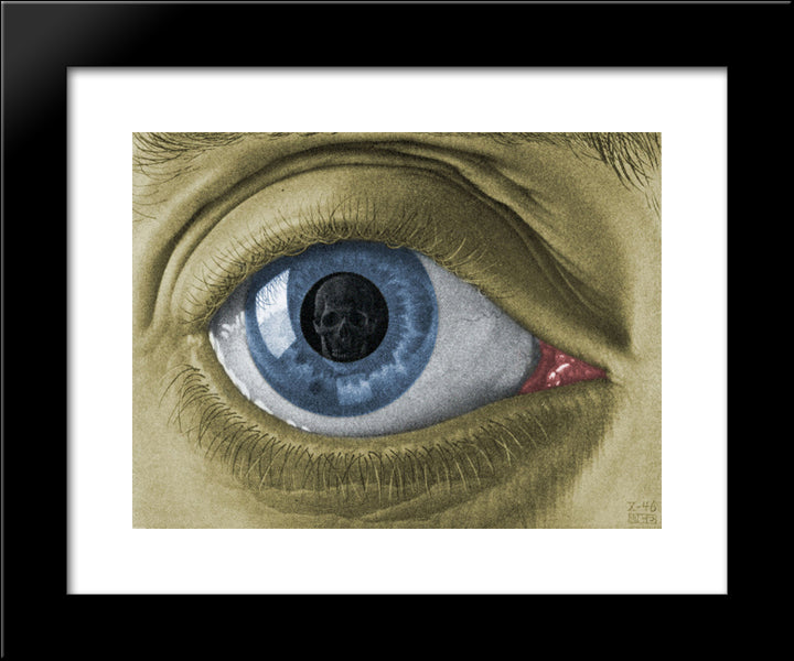 Eye Colour 20x24 Black Modern Wood Framed Art Print Poster by Escher, M.C.