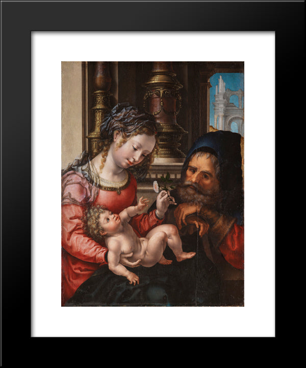 Holy Family 20x24 Black Modern Wood Framed Art Print Poster by Mabuse