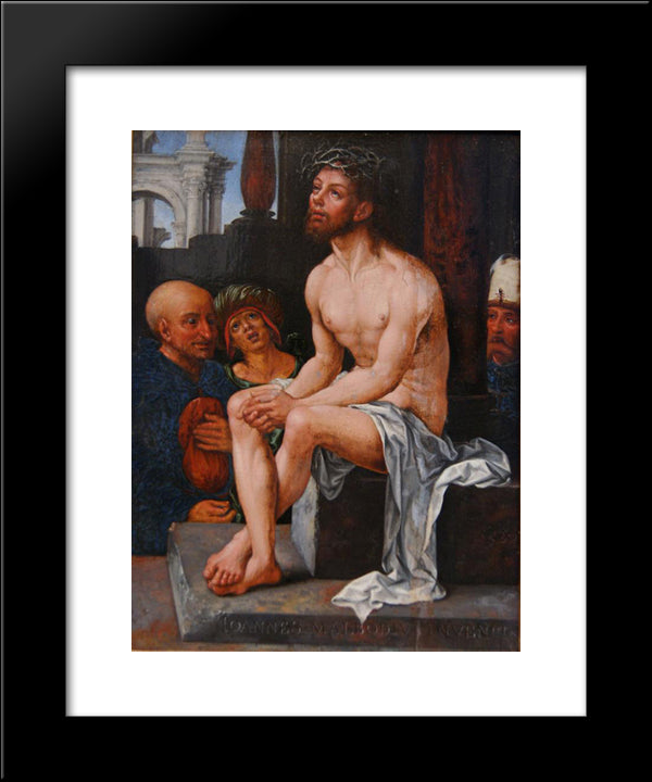 Man Of Sorrow 20x24 Black Modern Wood Framed Art Print Poster by Mabuse