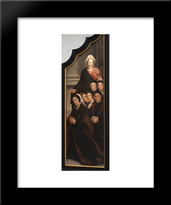 Ecce Homo - Right Panel 20x24 Black Modern Wood Framed Art Print Poster by van Heemskerck, Maerten