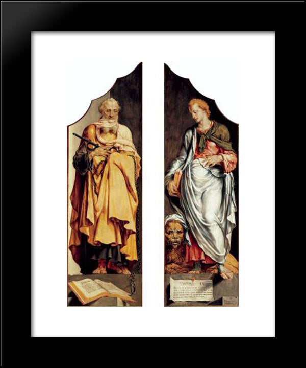 The Prophets Ezekiel And Daniel 20x24 Black Modern Wood Framed Art Print Poster by van Heemskerck, Maerten