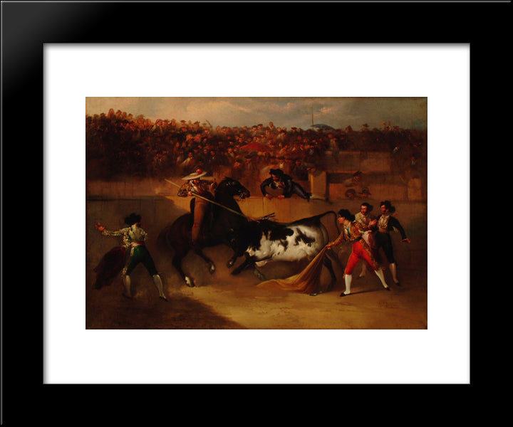 Suerte De Varas 20x24 Black Modern Wood Framed Art Print Poster by Rodriguez de Guzman, Manuel