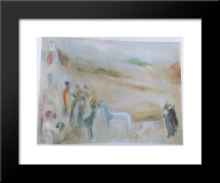 Road Of No Return 20x24 Black Modern Wood Framed Art Print Poster by Sterian, Margareta