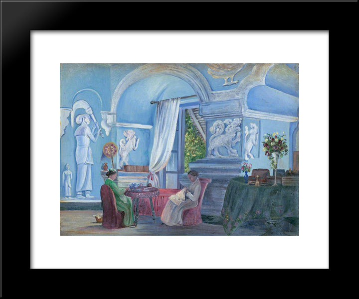 In The Old Palace, Kandy, Ceylon (Sri Lanka) 20x24 Black Modern Wood Framed Art Print Poster by North, Marianne