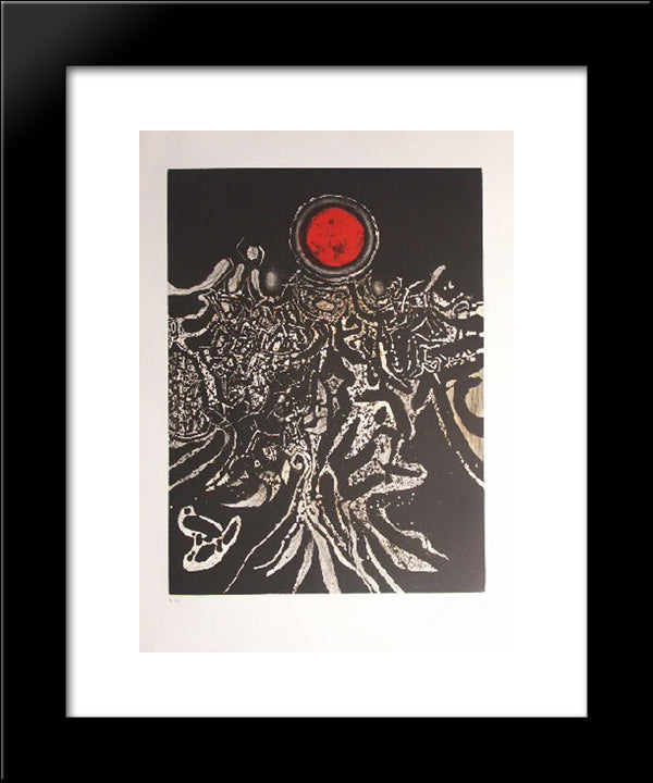 Nuit Marine 20x24 Black Modern Wood Framed Art Print Poster by Prassinos, Mario