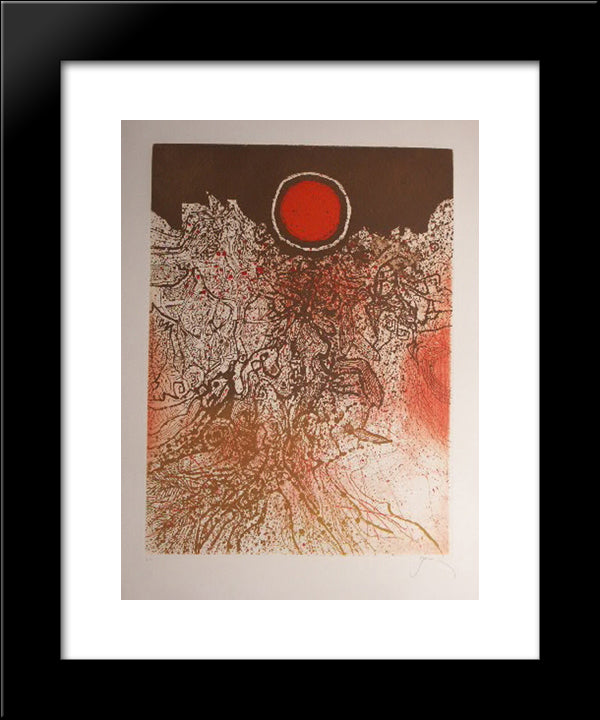 Soleil Agathe 20x24 Black Modern Wood Framed Art Print Poster by Prassinos, Mario