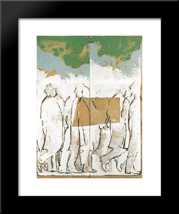 When I Remember Giacomo Balla... 20x24 Black Modern Wood Framed Art Print Poster by Schifano, Mario