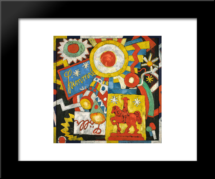 Himmel 20x24 Black Modern Wood Framed Art Print Poster by Hartley, Marsden