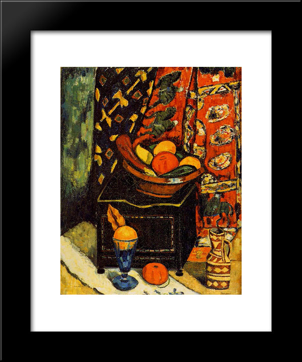 Still Life, No. 1 20x24 Black Modern Wood Framed Art Print Poster by Hartley, Marsden
