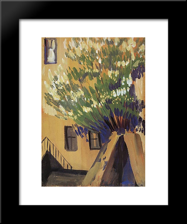 A Tree 20x24 Black Modern Wood Framed Art Print Poster by Saryan, Martiros