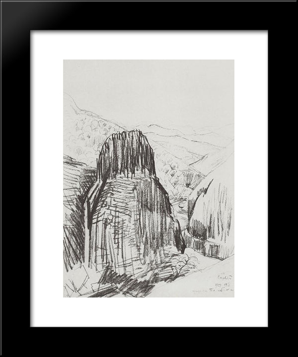 Gorge Pambak 20x24 Black Modern Wood Framed Art Print Poster by Saryan, Martiros