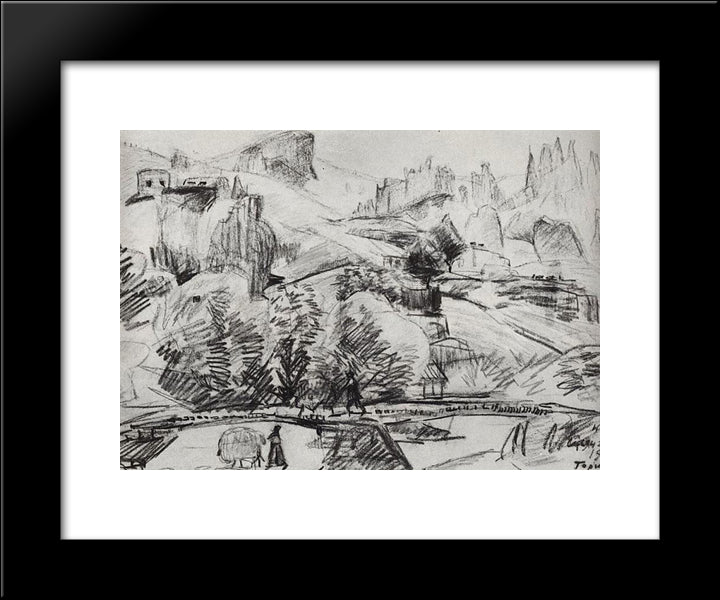 Goris 20x24 Black Modern Wood Framed Art Print Poster by Saryan, Martiros