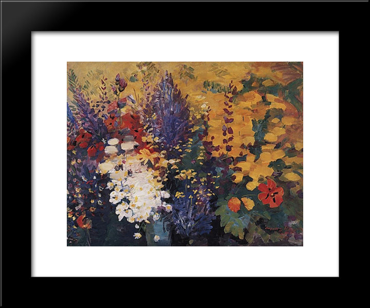May Flowers 20x24 Black Modern Wood Framed Art Print Poster by Saryan, Martiros