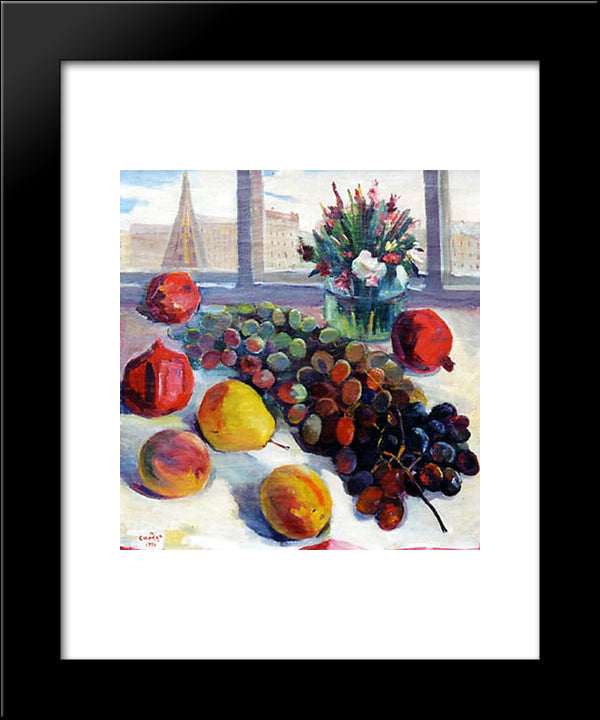 Moscow Still Life 20x24 Black Modern Wood Framed Art Print Poster by Saryan, Martiros