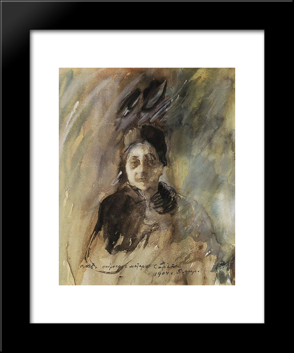 Mother Of The Artist 20x24 Black Modern Wood Framed Art Print Poster by Saryan, Martiros