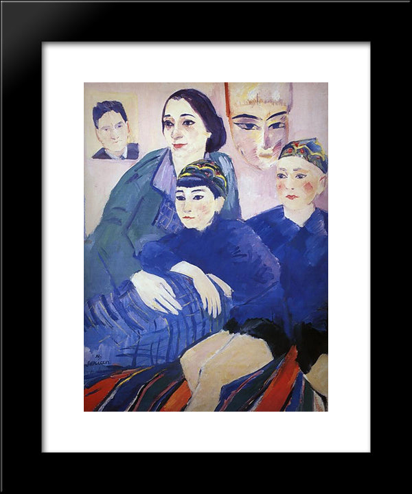 My Family 20x24 Black Modern Wood Framed Art Print Poster by Saryan, Martiros