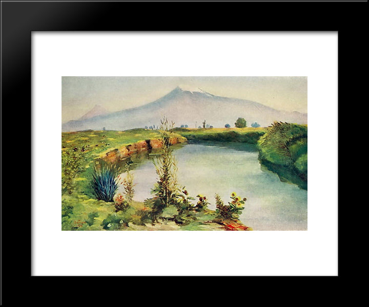 Noon 20x24 Black Modern Wood Framed Art Print Poster by Saryan, Martiros